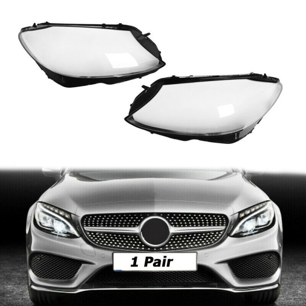 Set 2 Buc Sticla Far Dreapta + Stanga Am Mercedes-Benz C-Class W205 2015-2017 Non Facelift HW006